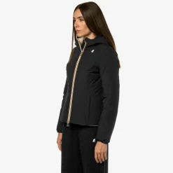 Hot K-Way LILY ST WARM REVERSIBLE Blackp-beigee