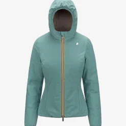 Sale K-Way LILY ST WARM REVERSIBLE Greena-beiget