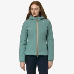 Sale K-Way LILY ST WARM REVERSIBLE Greena-beiget