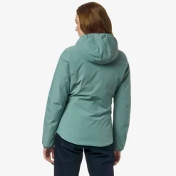 Sale K-Way LILY ST WARM REVERSIBLE Greena-beiget