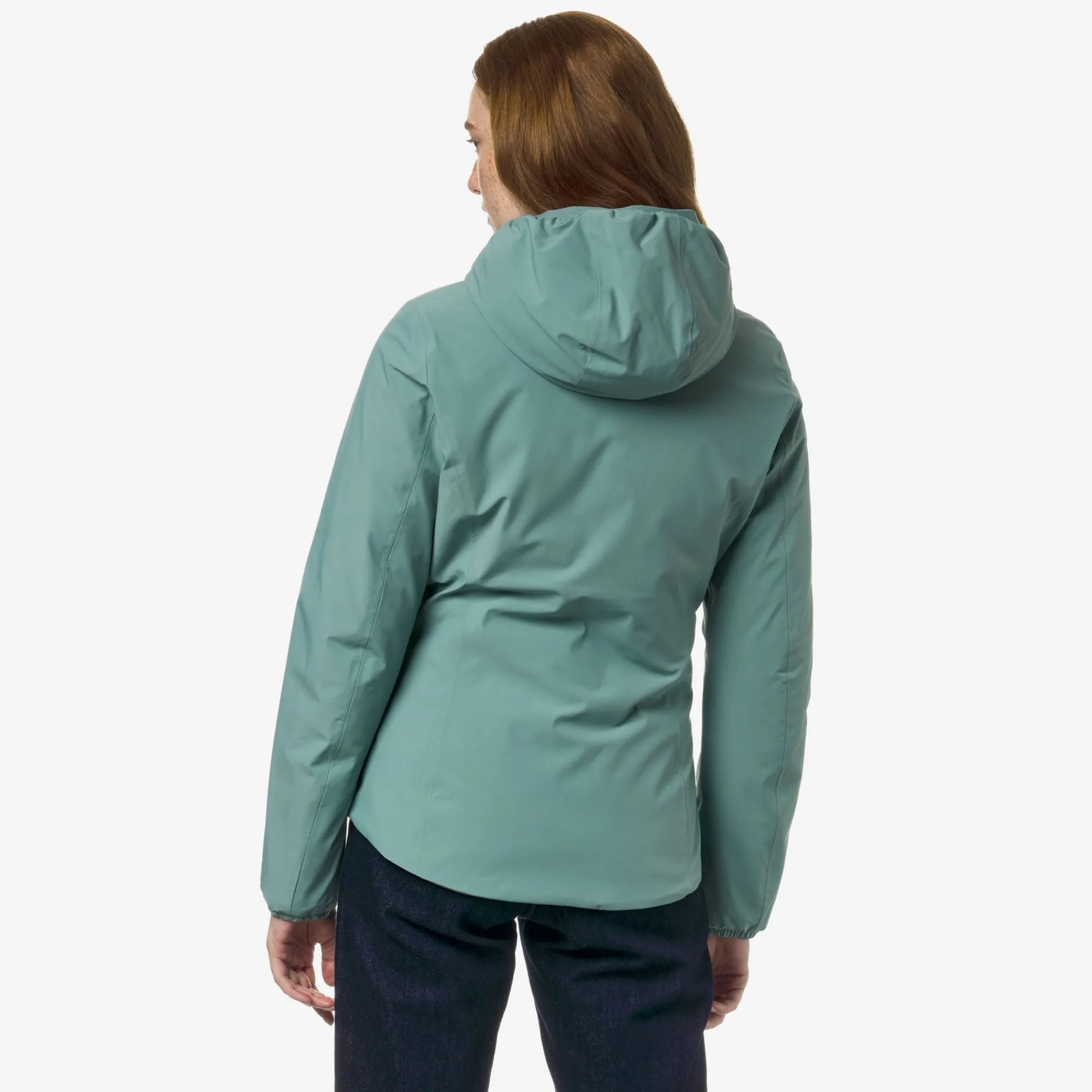 Sale K-Way LILY ST WARM REVERSIBLE Greena-beiget