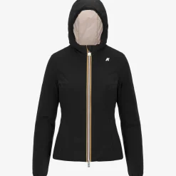 Discount K-Way LILY ST WARM REVERSIBLE Blackp-beigeg
