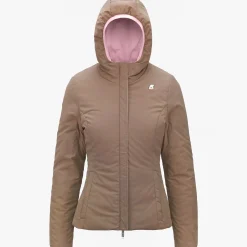 Clearance K-Way LILY ST WARM REVERSIBLE Violetd-beiget