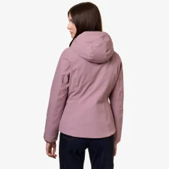 Clearance K-Way LILY ST WARM REVERSIBLE Violetd-beiget