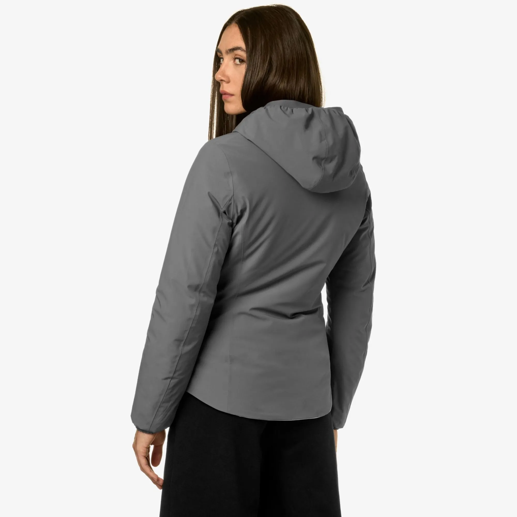 Sale K-Way LILY ST WARM REVERSIBLE Greym-pinka