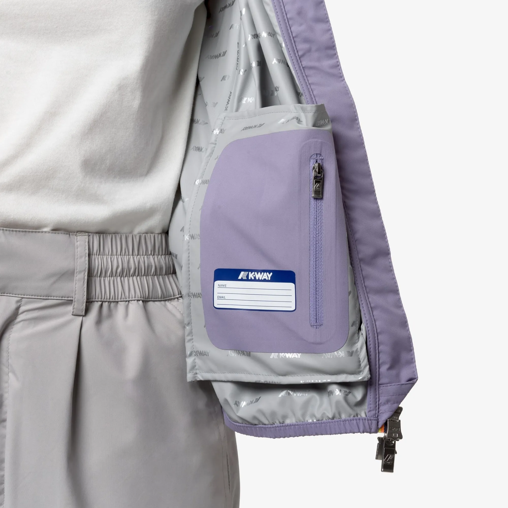 Outlet K-Way LILY STRETCH DOT Violetglicine