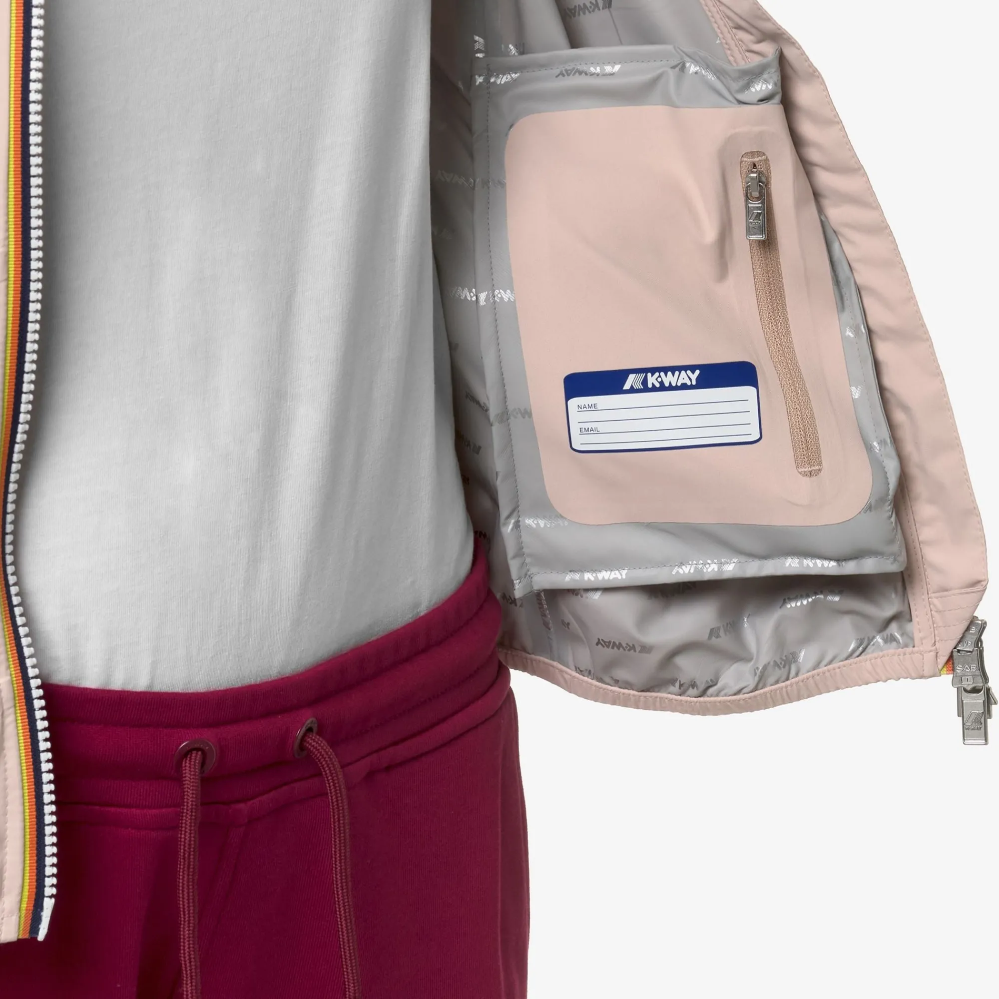 Discount K-Way LILY STRETCH DOT Pinkgardenia