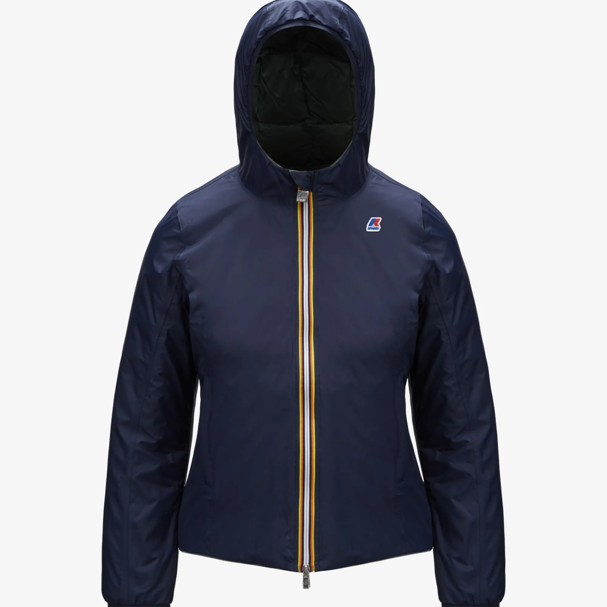 Sale K-Way LILY THERMO PLUS.2 REVERSIBLE Bluedepth-greenlaurel