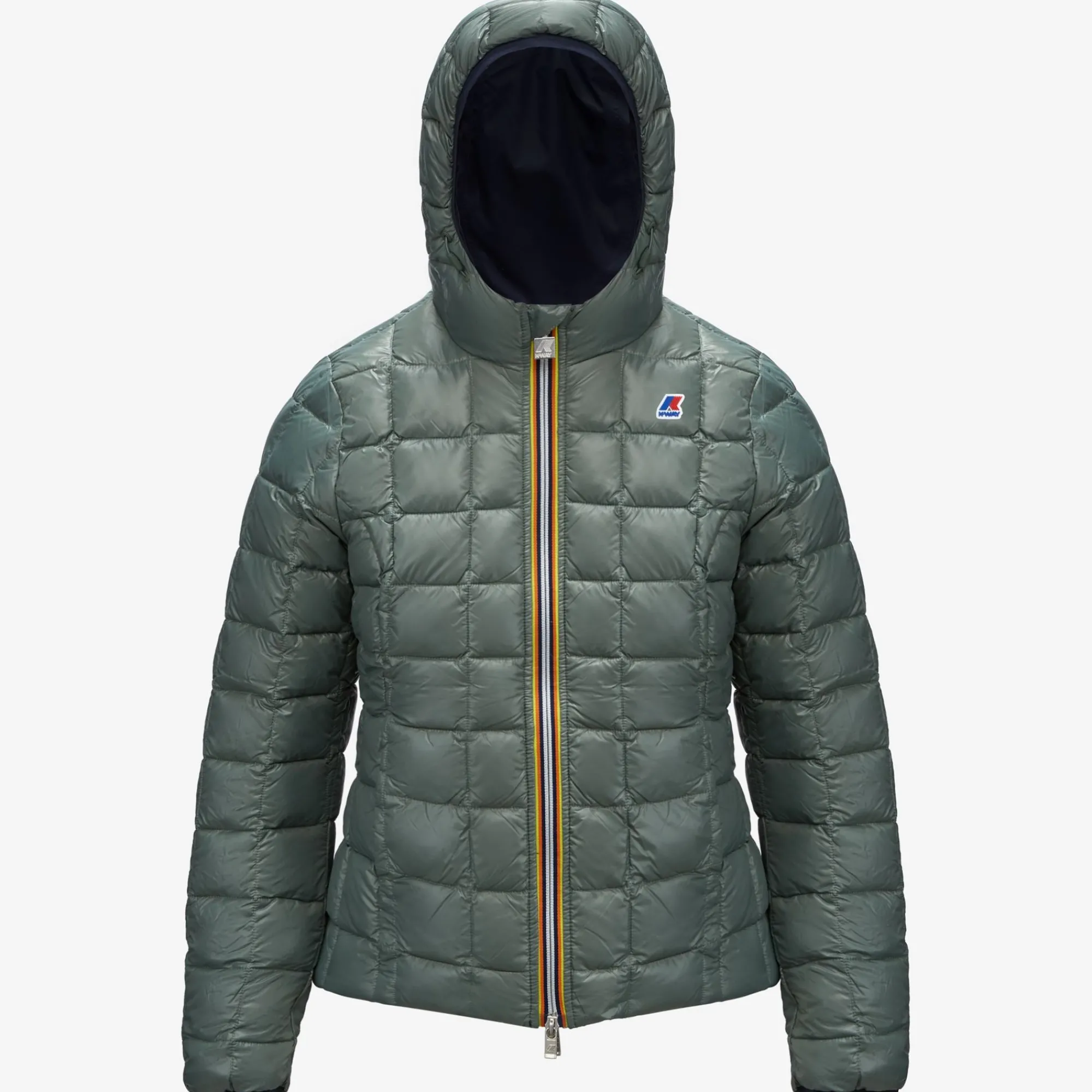 Sale K-Way LILY THERMO PLUS.2 REVERSIBLE Bluedepth-greenlaurel