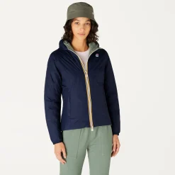 Sale K-Way LILY THERMO PLUS.2 REVERSIBLE Bluedepth-greenlaurel