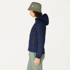 Sale K-Way LILY THERMO PLUS.2 REVERSIBLE Bluedepth-greenlaurel