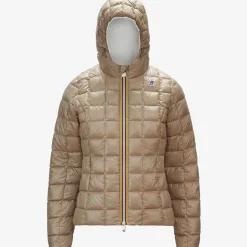 Sale K-Way LILY THERMO PLUS.2 REVERSIBLE Whitemilk-beigetaupe