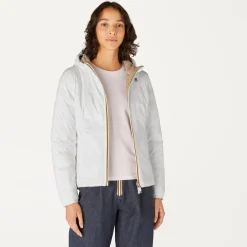 Sale K-Way LILY THERMO PLUS.2 REVERSIBLE Whitemilk-beigetaupe