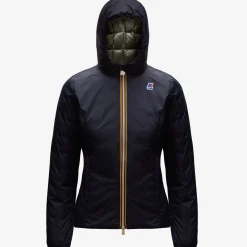 Best K-Way LILY THERMO PLUS.2 REVERSIBLE Bluedepth-blacktorba