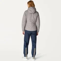 New K-Way LILY THERMO PLUS.2 REVERSIBLE Greymdsteel-pinkdafne