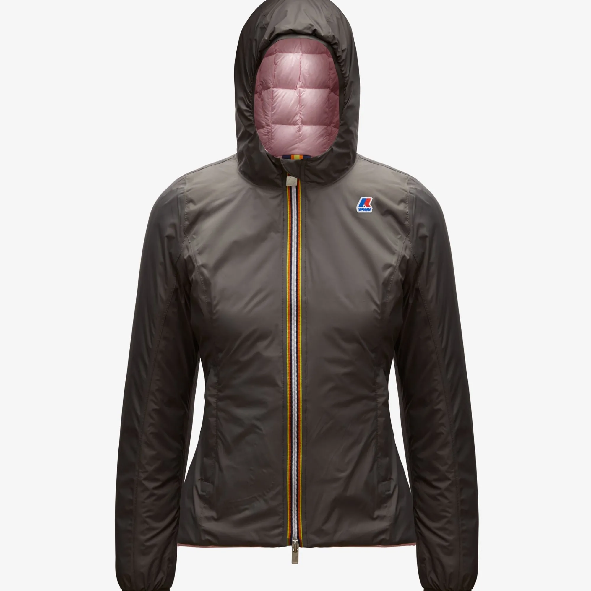 Clearance K-Way LILY THERMO PLUS.2 REVERSIBLE Greysmoked-pinksoftlilla