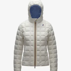 New K-Way LILY THERMO PLUS.2 REVERSIBLE Azuredk-whitemilk