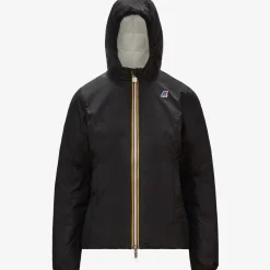 New K-Way LILY THERMO PLUS.2 REVERSIBLE Blackpure-whitemilk