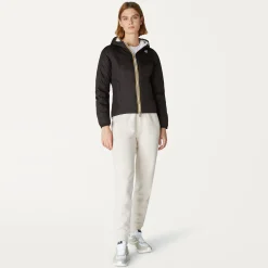 New K-Way LILY THERMO PLUS.2 REVERSIBLE Blackpure-whitemilk