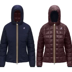 New K-Way LILY THERMO PLUS.2 REVERSIBLE Bluedepth-brownblackened