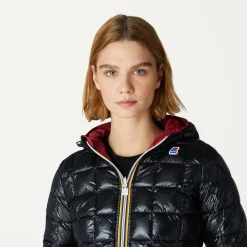 Clearance K-Way LILY THERMO PLUS.2 REVERSIBLE Reddktomato-blackpure