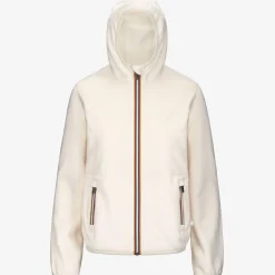 New K-Way LILY VELOUR POLAR REVERSIBLE Whiteg-whiteg