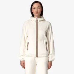 New K-Way LILY VELOUR POLAR REVERSIBLE Whiteg-whiteg