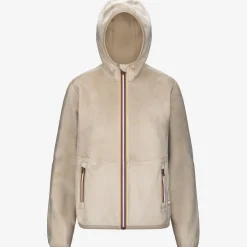 Sale K-Way LILY VELOUR POLAR REVERSIBLE Beigegrey-beigegrey