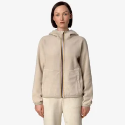 Sale K-Way LILY VELOUR POLAR REVERSIBLE Beigegrey-beigegrey