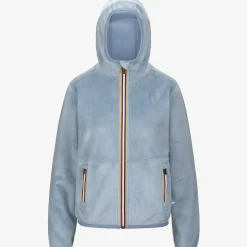 New K-Way LILY VELOUR POLAR REVERSIBLE Bluea-bluea