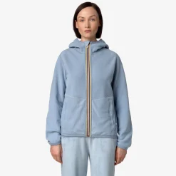 New K-Way LILY VELOUR POLAR REVERSIBLE Bluea-bluea