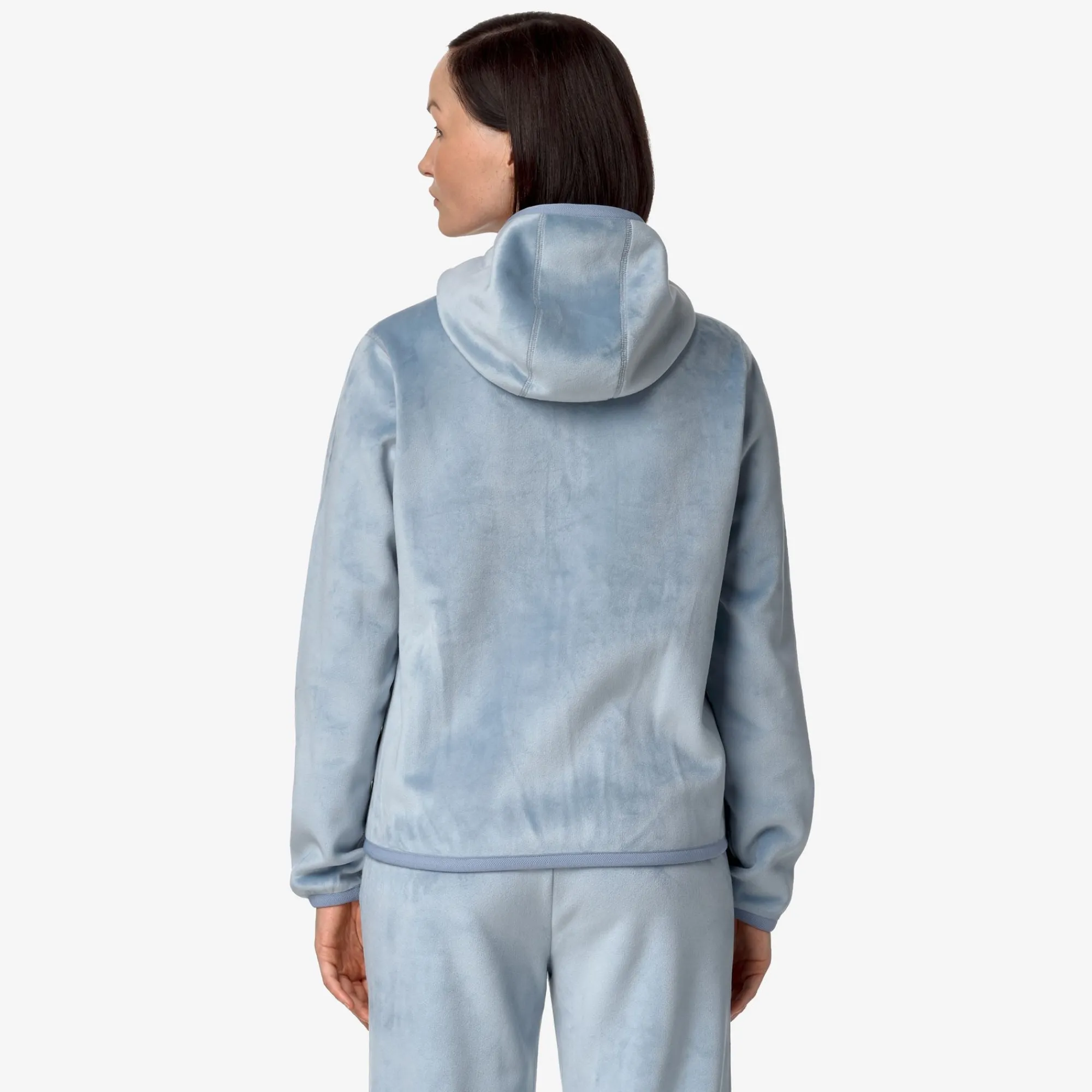New K-Way LILY VELOUR POLAR REVERSIBLE Bluea-bluea