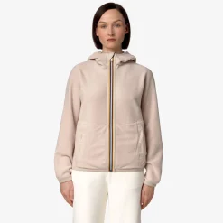 Hot K-Way LILY VELOUR POLAR REVERSIBLE Pinktint-pinktint