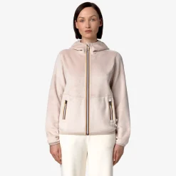 Hot K-Way LILY VELOUR POLAR REVERSIBLE Pinktint-pinktint