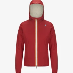 Hot K-Way LILY WARM REVERSIBLE Reddktomato-beigegrey
