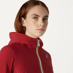 Hot K-Way LILY WARM REVERSIBLE Reddktomato-beigegrey