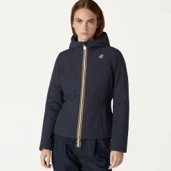 K-Way LILY WARM REVERSIBLE Bluedepth-blackpure