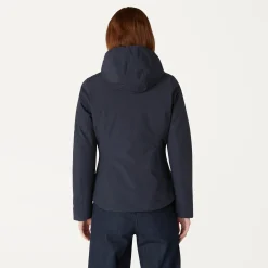 K-Way LILY WARM REVERSIBLE Bluedepth-blackpure