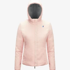 Outlet K-Way LILY WARM REVERSIBLE Greymdsteel-pinkdafne