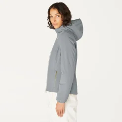 Outlet K-Way LILY WARM REVERSIBLE Greymdsteel-pinkdafne