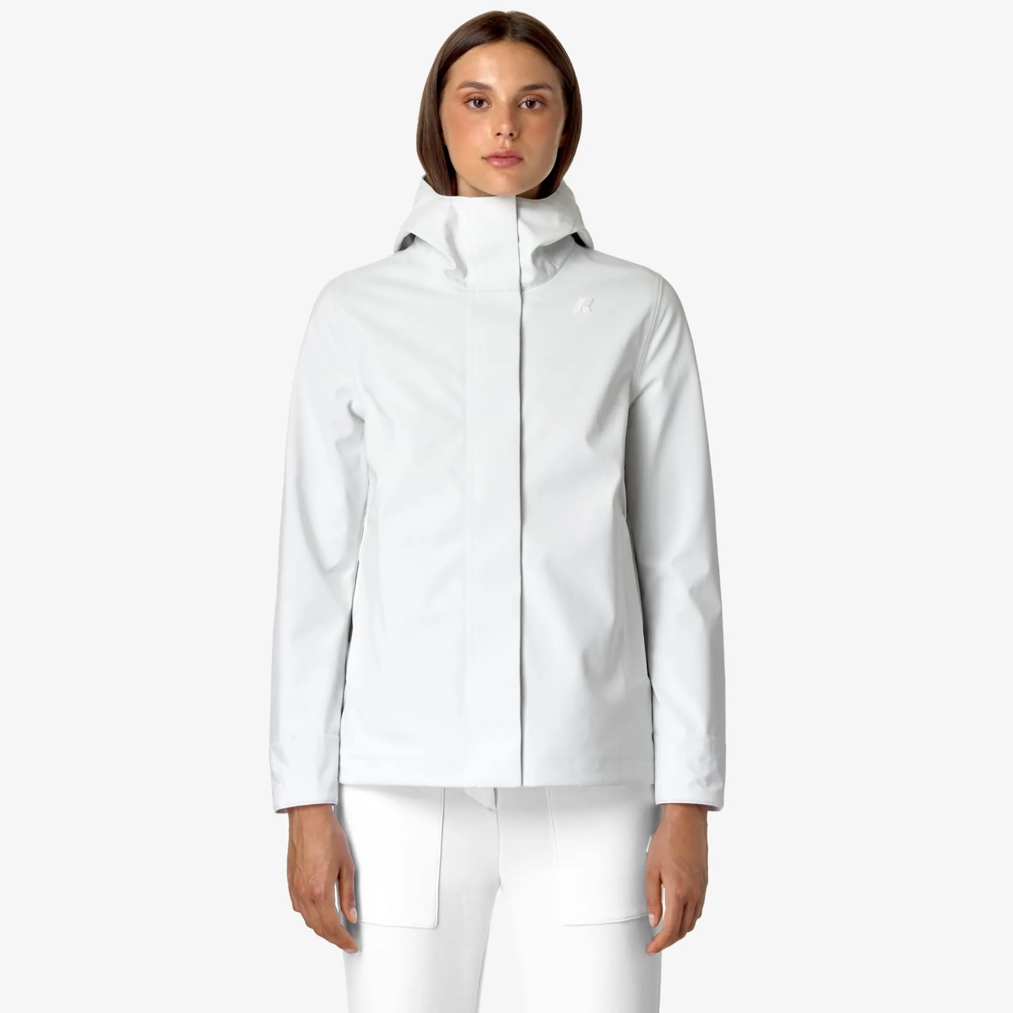 Clearance K-Way MADALINA BONDED Whiteg-blued