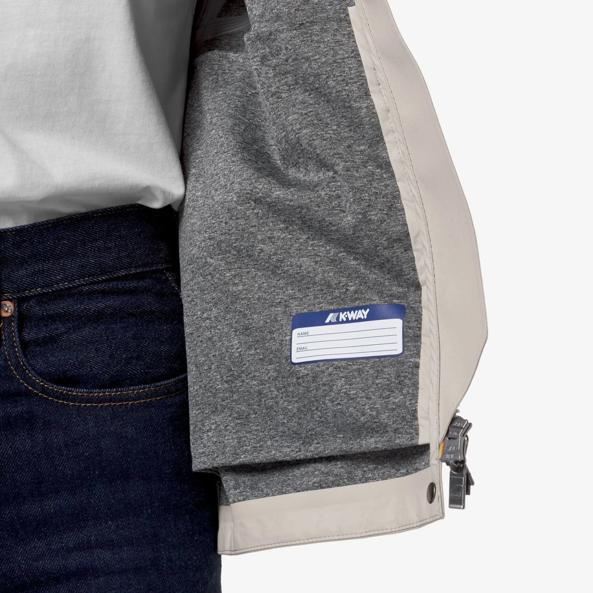 Clearance K-Way MADALINA BONDED JERSEY Beigelt