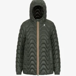 New K-Way MADLAINE QUILTED WARM Greenblackish