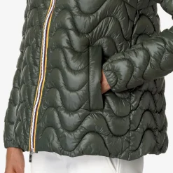 New K-Way MADLAINE QUILTED WARM Greenblackish