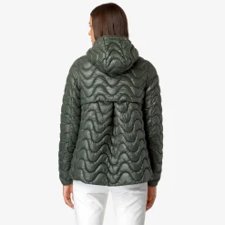 New K-Way MADLAINE QUILTED WARM Greenblackish