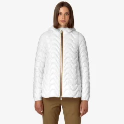 New K-Way MADLAINE QUILTED WARM Whitegardenia