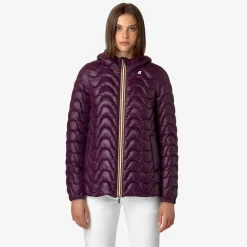 Clearance K-Way MADLAINE QUILTED WARM Violetdkpurple