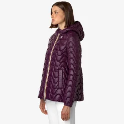 Clearance K-Way MADLAINE QUILTED WARM Violetdkpurple
