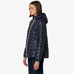 Outlet K-Way MADLAINE QUILTED WARM Bluedepth