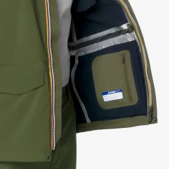 Discount K-Way MANPHY BONDED Greenc-blued